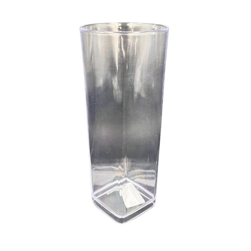 Copo Acrílico Long Drink Square 350ml Transparente