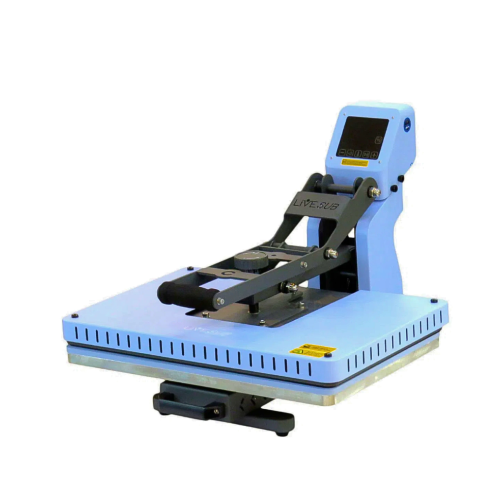 Prensa Plana 38x38cm com Gaveta e Pistão LIVE Elite Craft Azul 220v - 3038