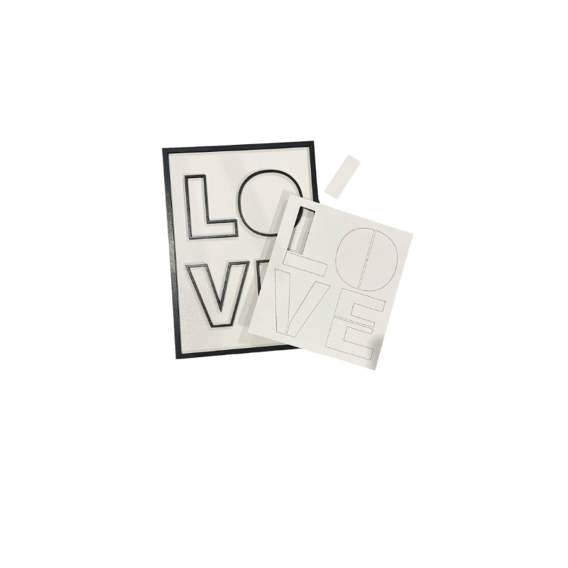 Quebra Cabeça Quadrado Love MDF Sublimação - 1012