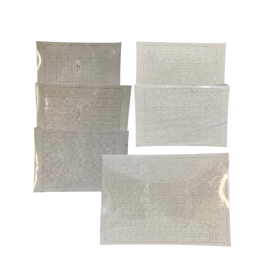Quebra Cabeça Branco Sublimável - 5 Unidades