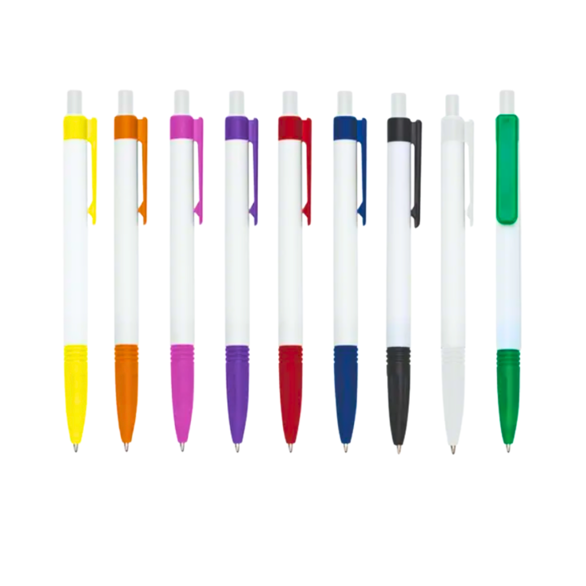 Caneta Esferográfica Onix Leitosa para Personalização Kit com 10 Unidades