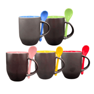 Caneca Mágica Cerâmica com Colher 325ml