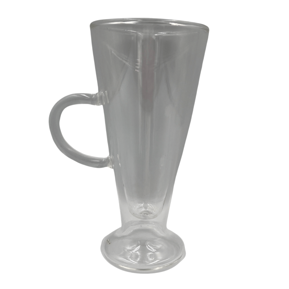 Taça Vidro Cristal Parede Dupla Double Wall 250ml Capuccino