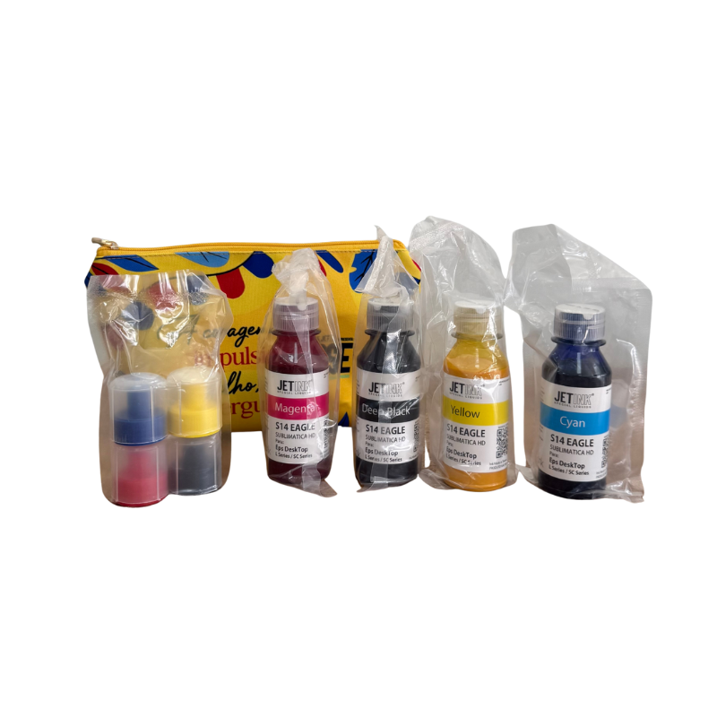 Kit Promocional 4 Cores de Tinta para Sublimação JetInk HD - 100ml