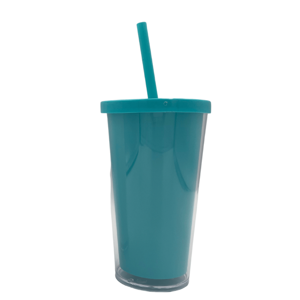 Copo Acrílico Parede Dupla 500m - Azul