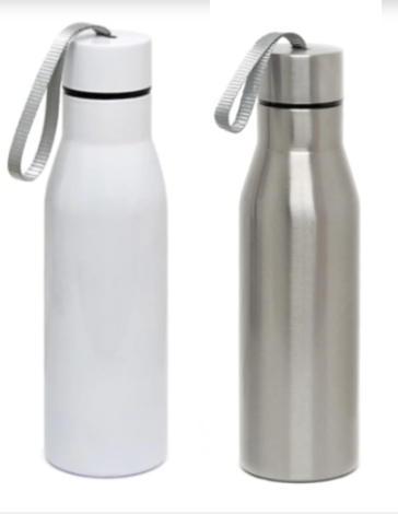 Squeeze/Garrafa Aço Inox Esporte Térmica Tampa Fita para Sublimação- 450ml  - B3002/P3004