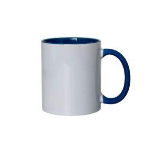 Caneca Ceramica Branca + Alça Silicone 325ml