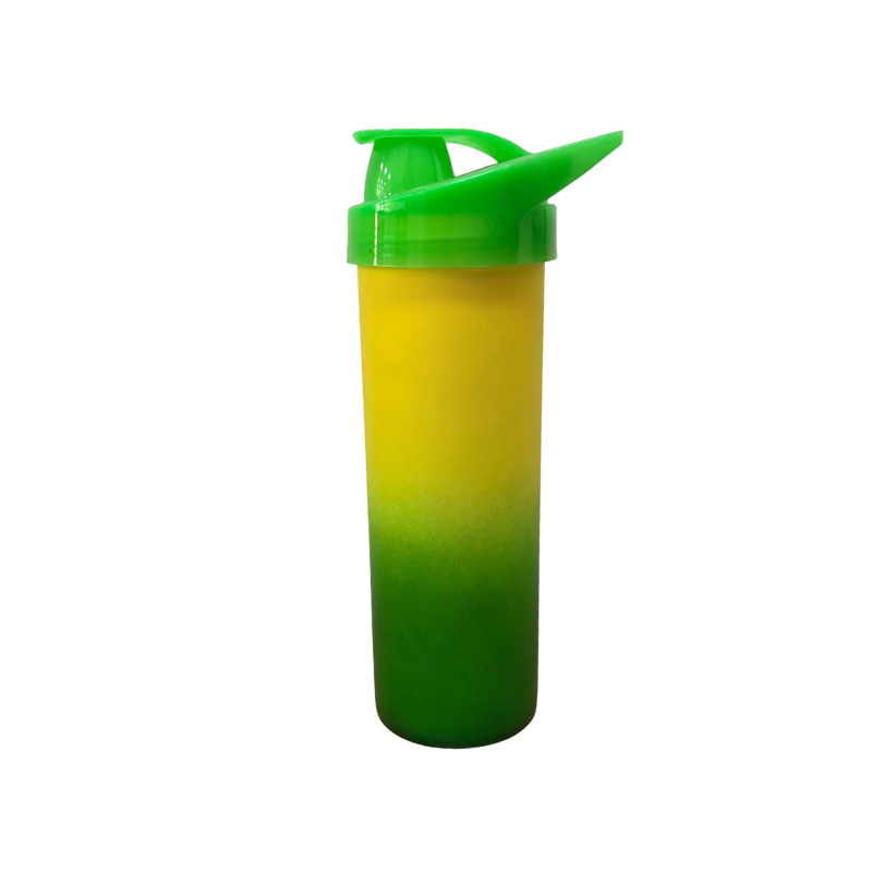 Squeeze/Garrafa Bicolor Life Way 450ml Brasil - Amarelo/Verde