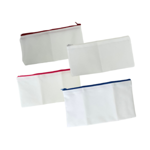 Necessaire de Tecido Córdoba Simples 23x11- Branco com Ziper Color