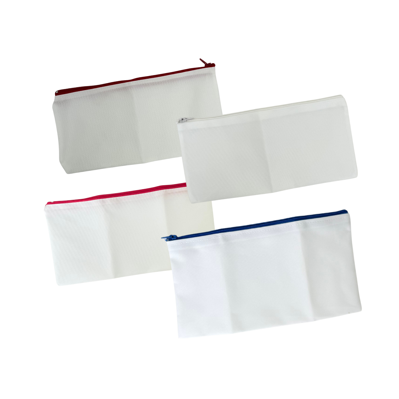 Necessaire de Tecido Córdoba Simples 23x11- Branco com Ziper Color