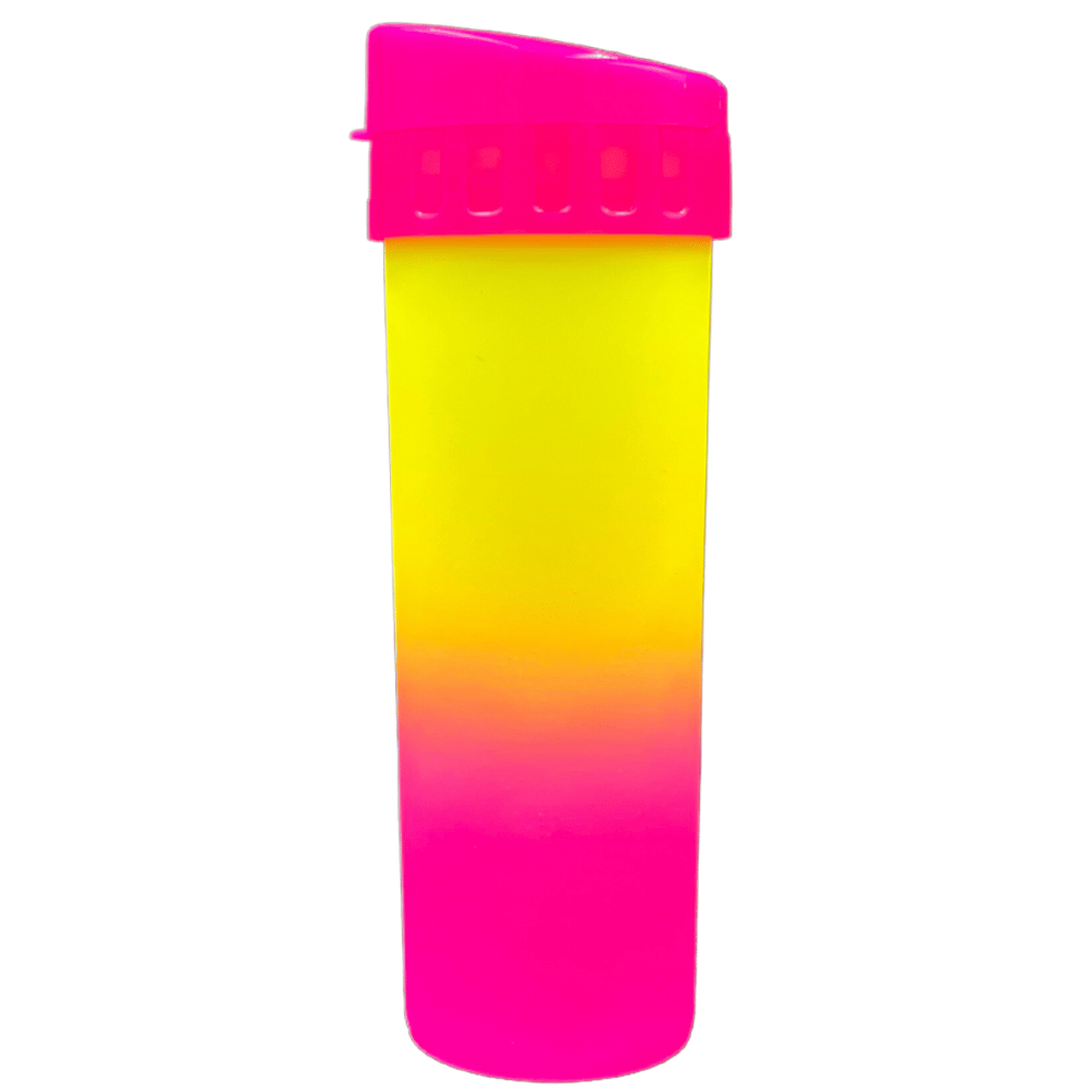 Squeeze/Garrafa Water Bicolor 450ml - Rosa/Amarelo