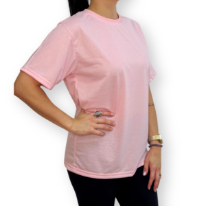 Camiseta de Poliéster PP 150gr Sublimática Rosa Bebe