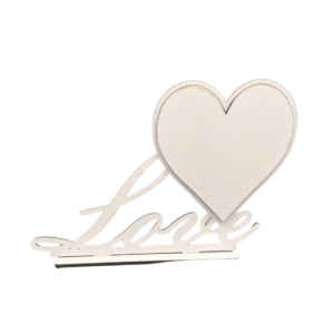 Porta Retrato MDF Love Aplique Coração 3mm - 0249