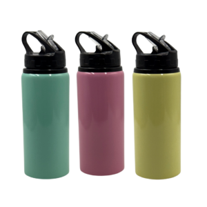 Squeeze/Garrafa Aluminio c/Bico Retratil e Alça Color 600ml