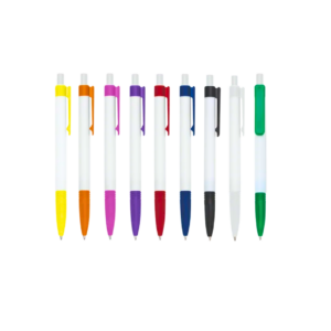 Caneta Esferográfica Onix Leitosa para Personalização Kit com 10 Unidades