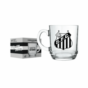 Caneca Aspen DC Santos 300ml Vidro