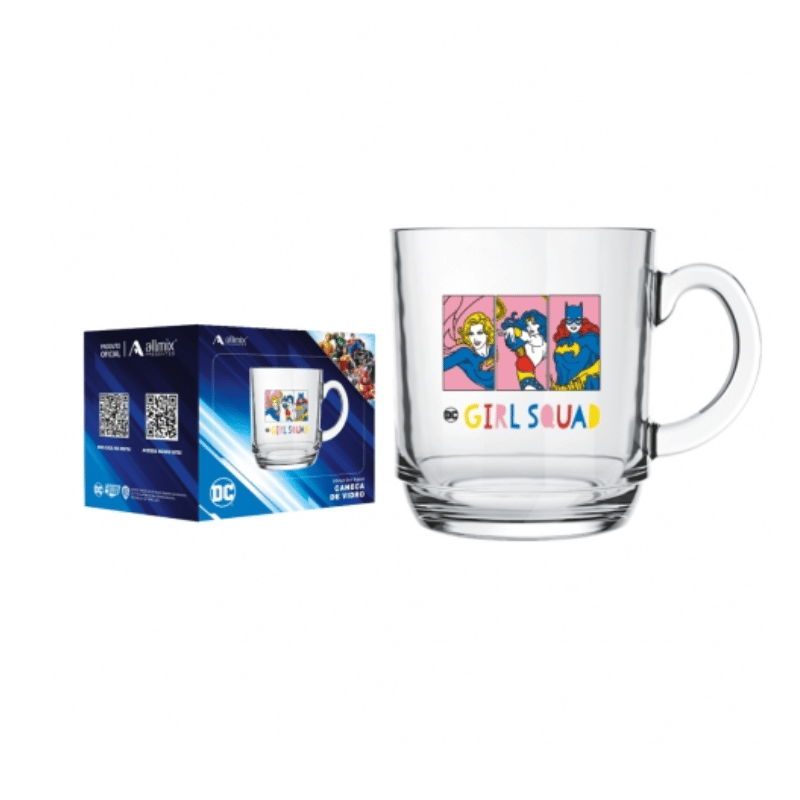 Caneca Aspen DC Vintage Heroínas 300ml Vidro