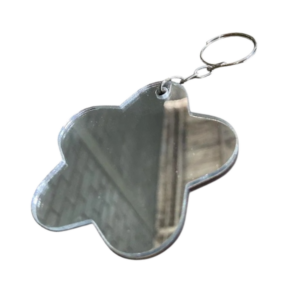 Chaveiro Mdf com Espelho Forma Estrela Sublimação Pct 5un - 1231