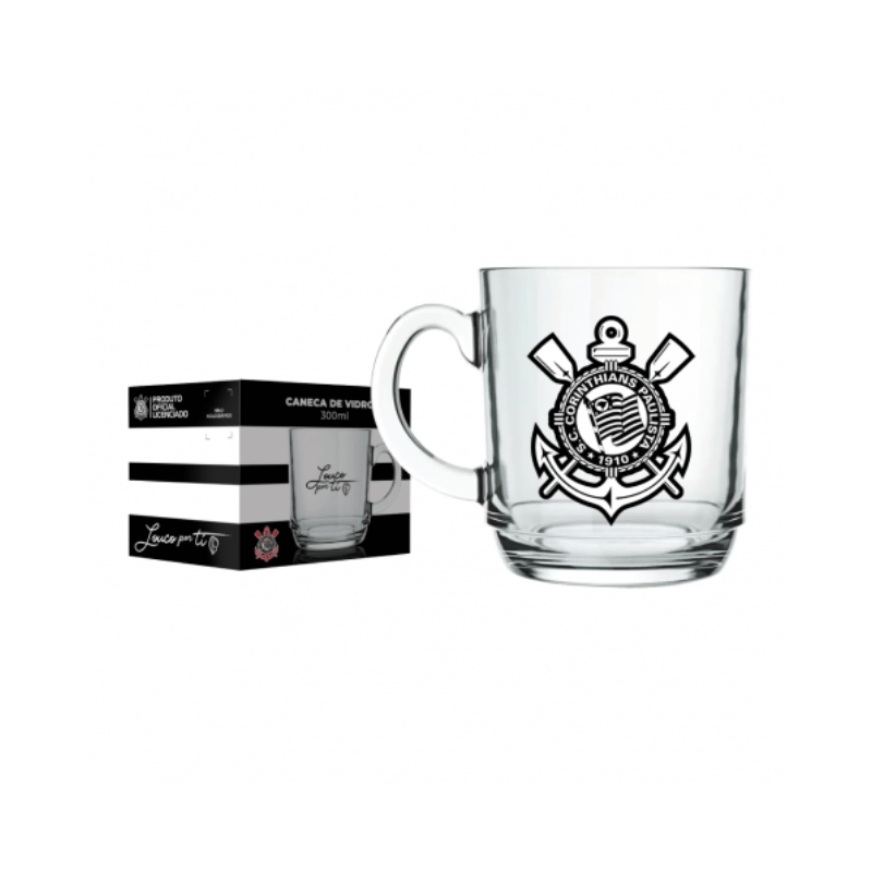 Caneca Aspen DC Corinthians 300ml Vidro