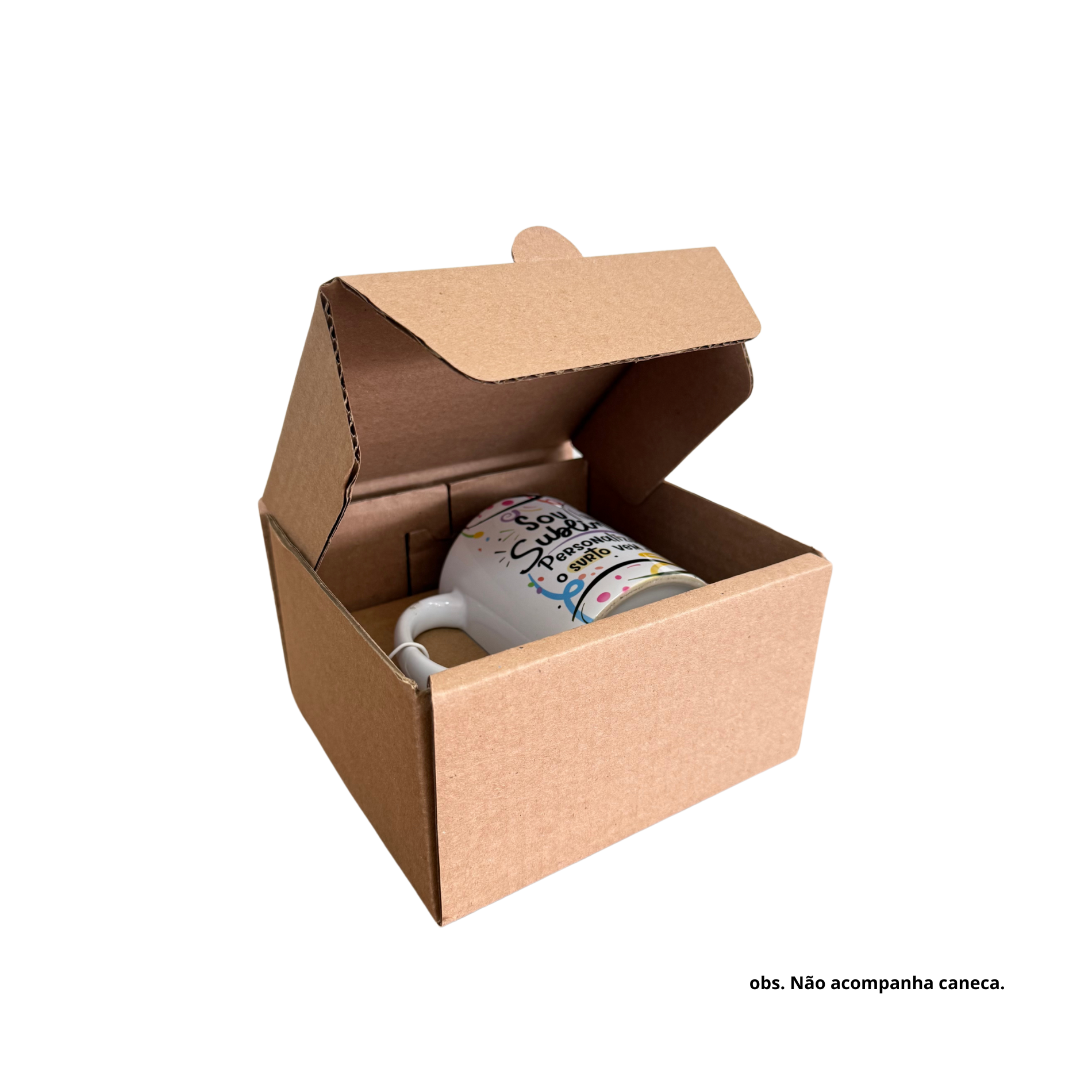 Caixinha de Papelão para envio de canecas