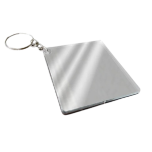Chaveiro Mdf com Espelho Forma Quadrado Sublimação PCT 5un - 1229