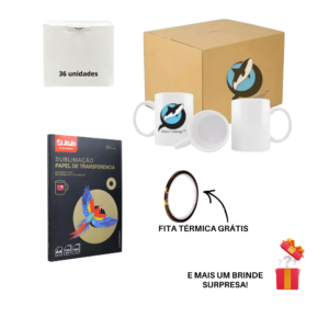 Kit Insumos Sublimação de Canecas