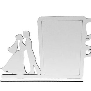 Porta Retrato Noivos Mdf Resinado 3mm - 0128