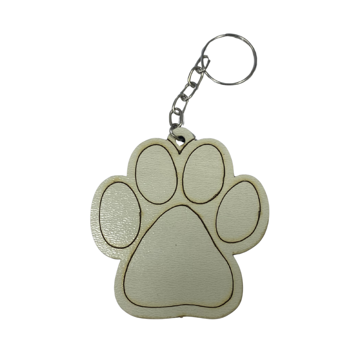 Chaveiro MDF 3mm Formato Pata Cachorro 10uni - 0443