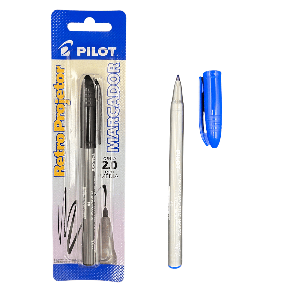 Caneta Marcador Permanente para Retroprojetor 2.0 Pilot