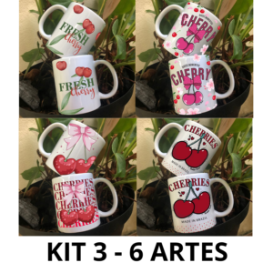 Kit Impressão Sublimática para Canecas - Temas