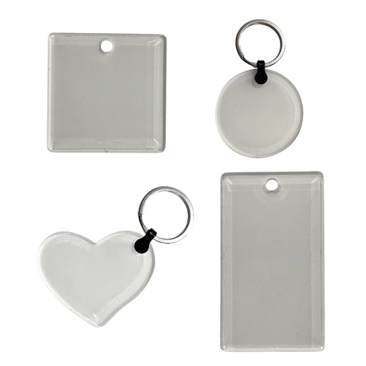 Chaveiro Acrilico Retroverso Pc c/ 2uni 4mm