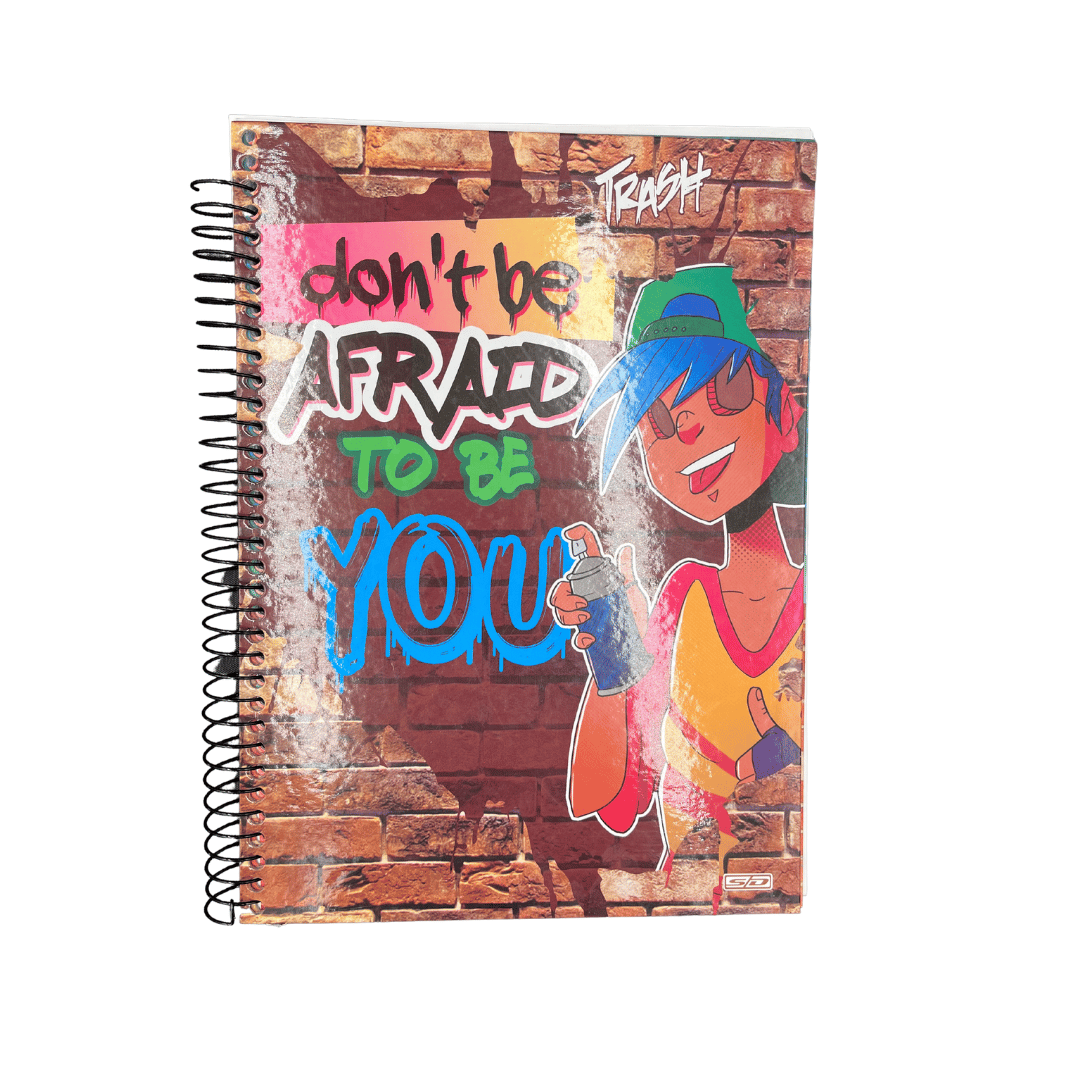 Caderno Capa Dura 10 Matérias 160 fls Trash