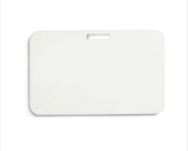 Crachá Acrilico Branco Horizontal Sublimável5x8cm 3mm c/3uni - 0581