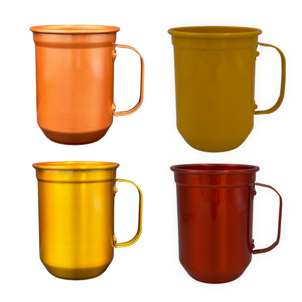 Caneca de Alumínio Lisa 600ml - Sublimação