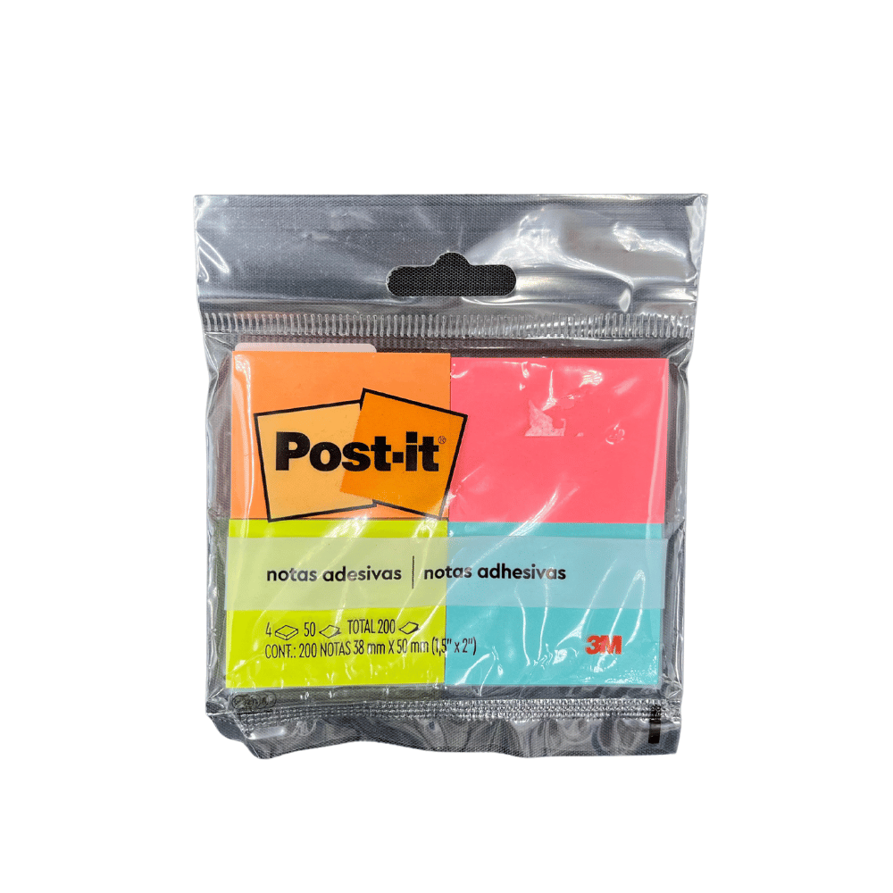 Post-it Tropical com 4 cores BL 38x500mm