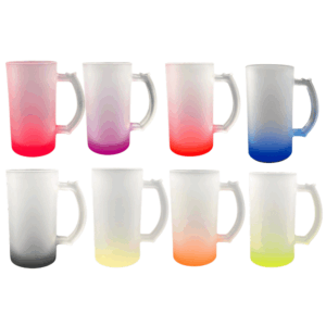 Caneca Vidro Degrade Chopp Color 475ml