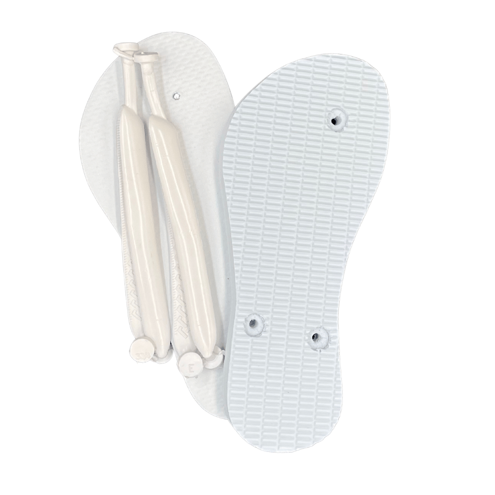 Chinelo Tiras Branco