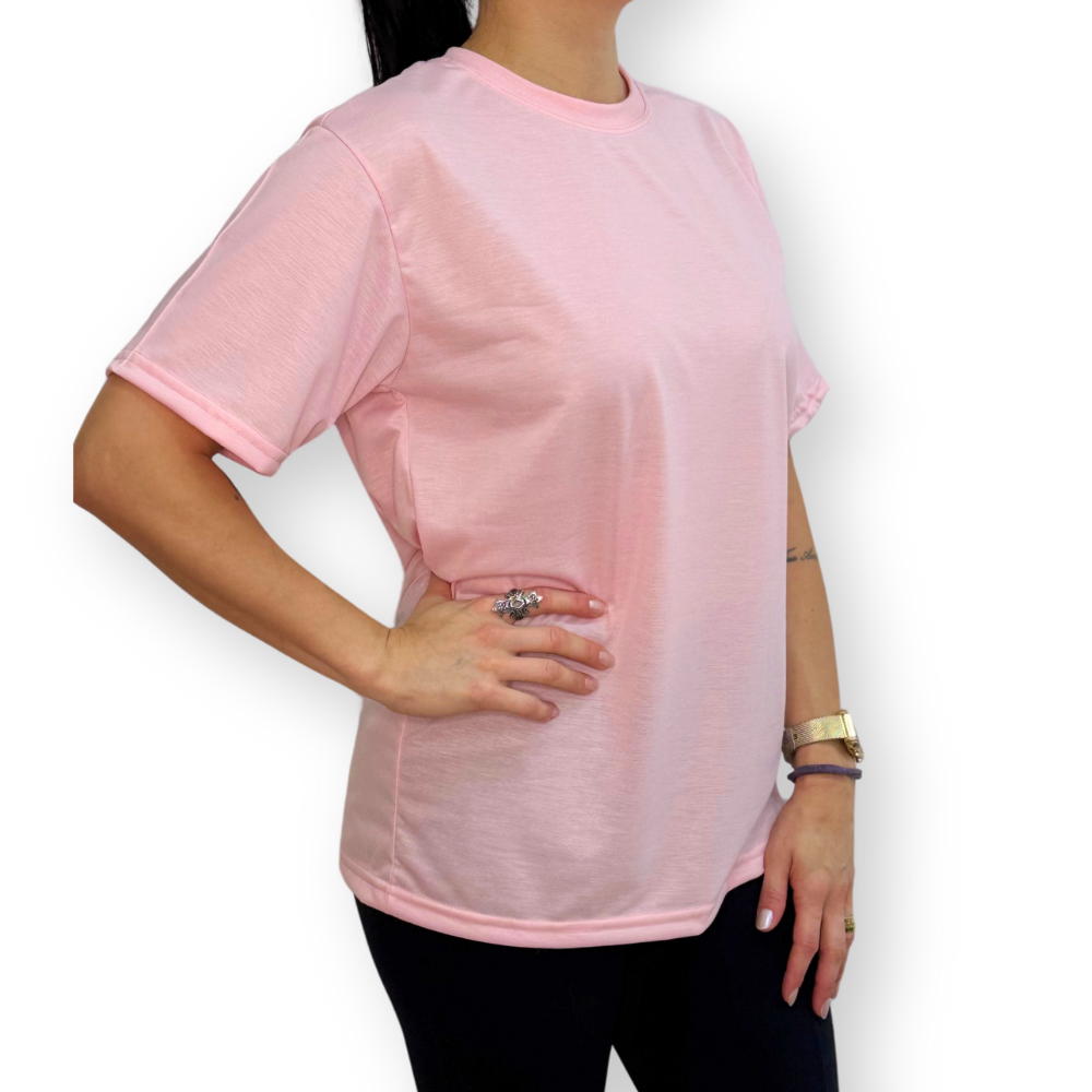 Camiseta de Poliéster PP 150gr Sublimática Rosa Bebe