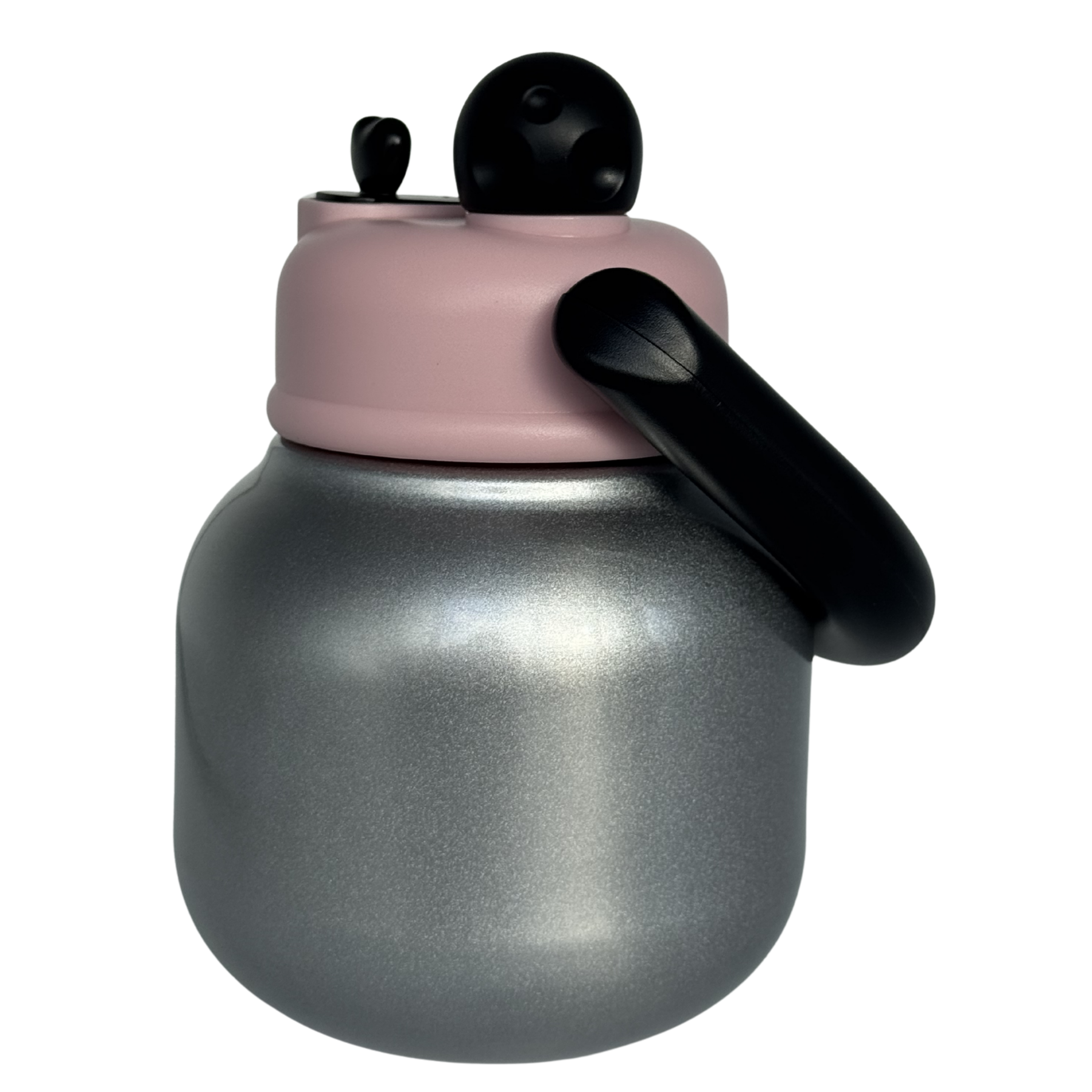 GARRAFA TERMICA INOX PUFFY ALCA PRETA BICO PRETO 600ml - 57311