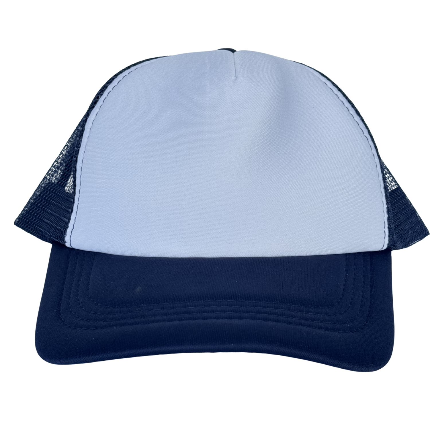 BONE BRANCO COM TELA AZUL MARINHO
