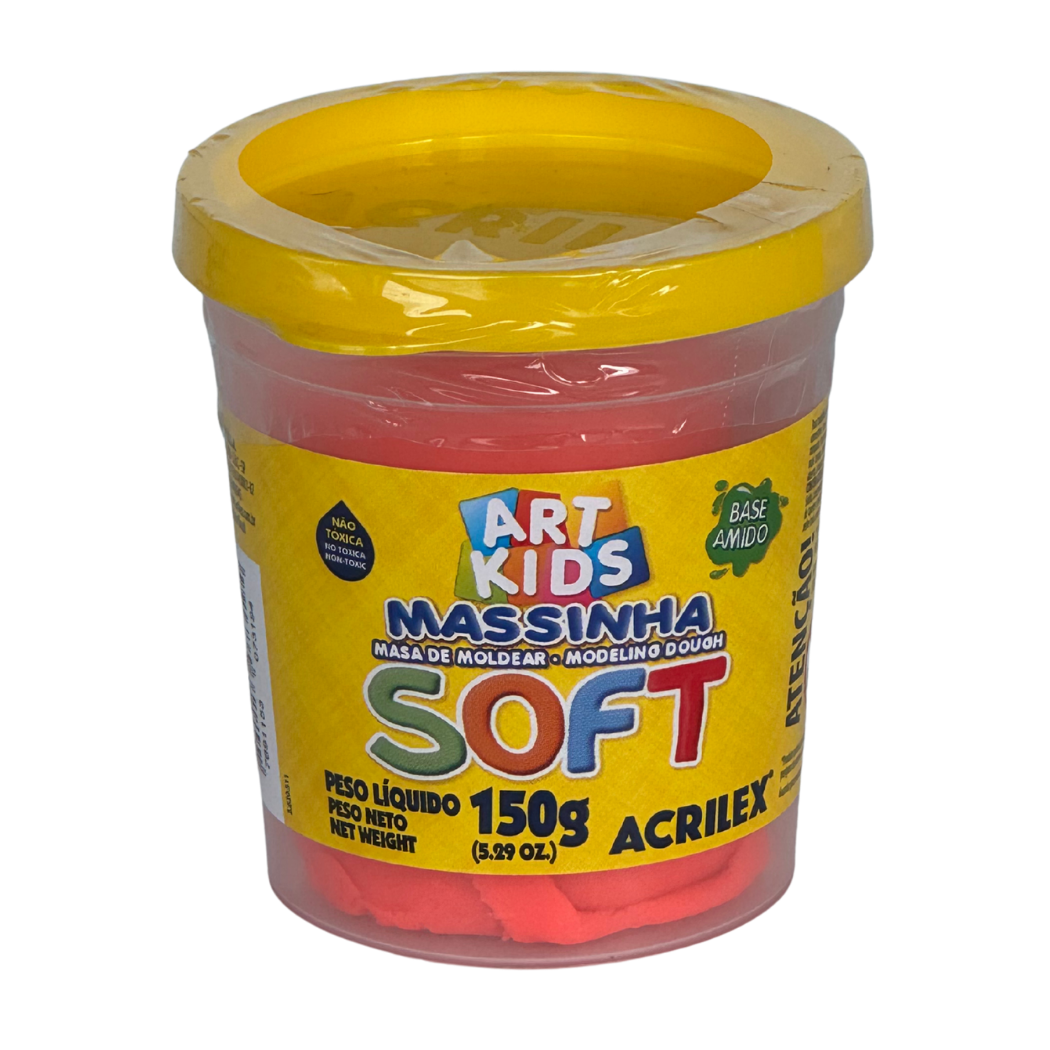Massa de Modelar Laranja 150gr Soft