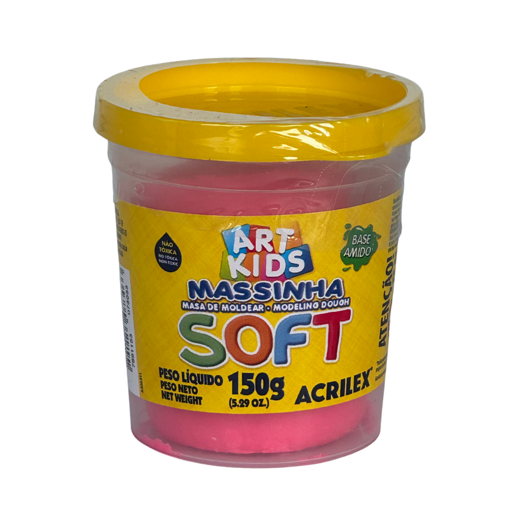 Massa de Modelar  Rosa 150gr Soft