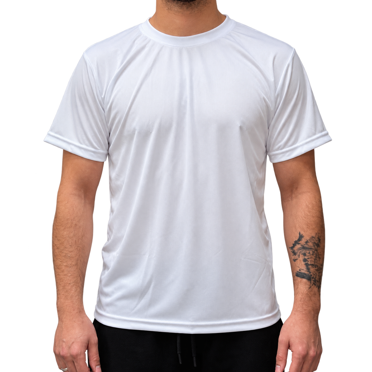 Camiseta Dry Fit Madrid 100% PES Branco - XG