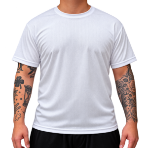 Camiseta Dry Fit Colmeia 100% PES Branco -G