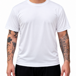 Camiseta Dry Fit Colmeia 100% PES Branco -XXG